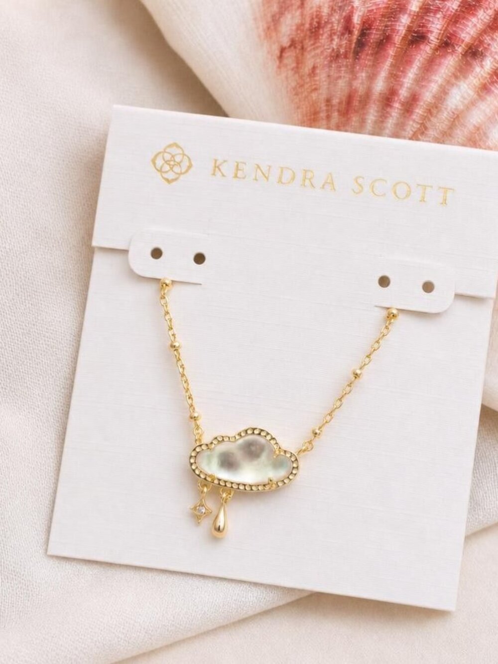 Kendra Scott Celeste Cloud Gold Pendant Necklace